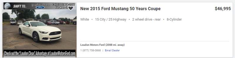 Illustration for article titled So I was searching Autotrader for the oldest new cars, V8 and above for sale across the country...
